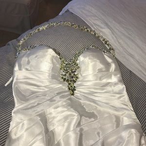 White prom dress